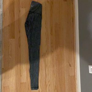 Lululemon thick green lined leggings